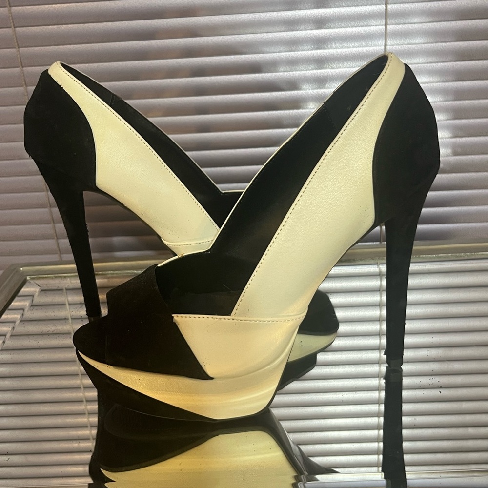 Black white suede leather high heel stiletto platform sandals open toe shoes y2k